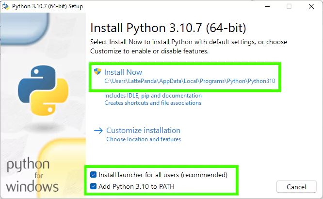 Step by step guide on how to install python on a windows pc in order to use stable diffusion