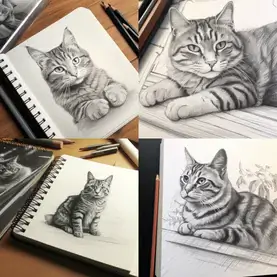 pencil drawing art style